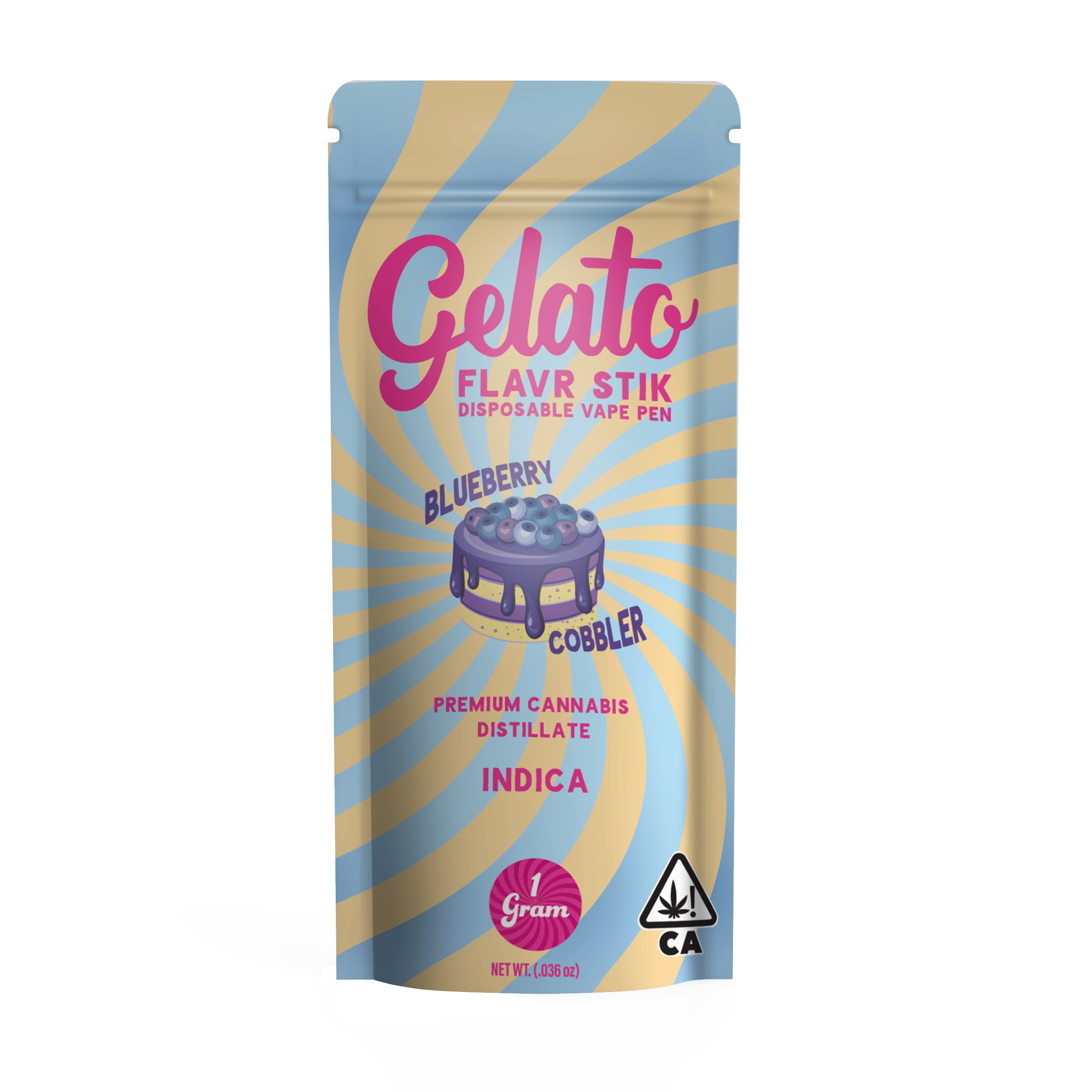 Gelato - Blueberry Cobbler - Indica - Disposable - 1g