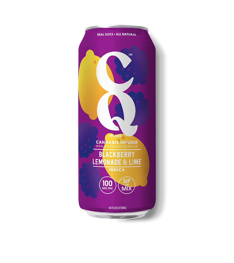 CQ - BLACKBERRY LEMONADE + LIME - 16OZ DRINK - 100 mg