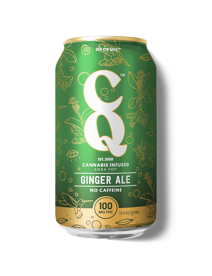 CQ - GINGER ALE - 12 OZ SODA - 100 mg