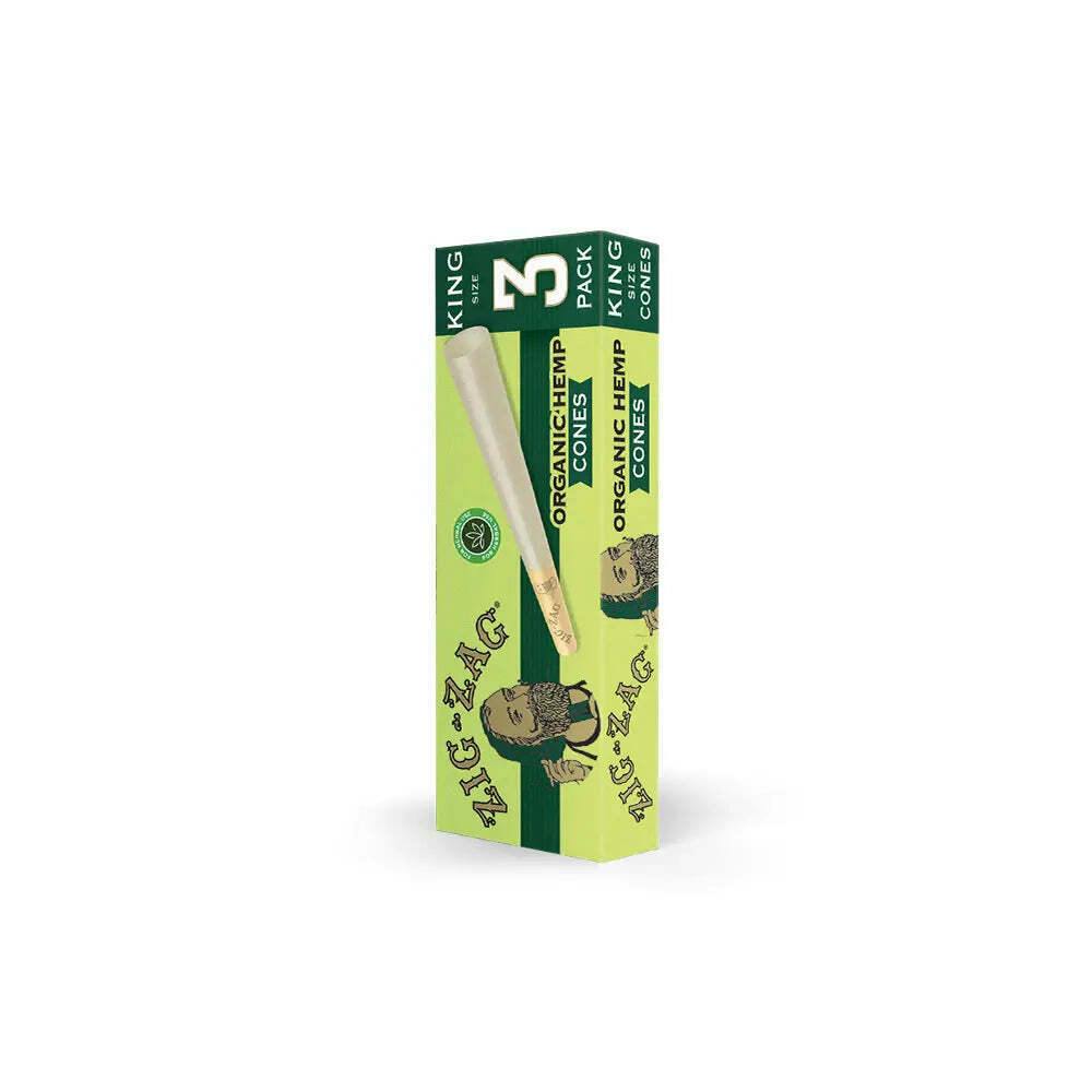 ZIG ZAG - ORGANIC HEMP KING CONES - 3 Pack