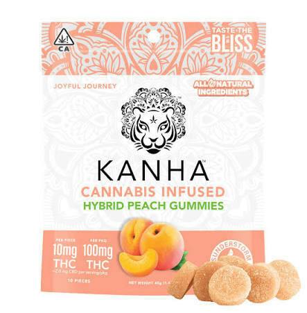Kanha - Peach - CBD 4:1 - Gummy - 10 Pack - 125mg