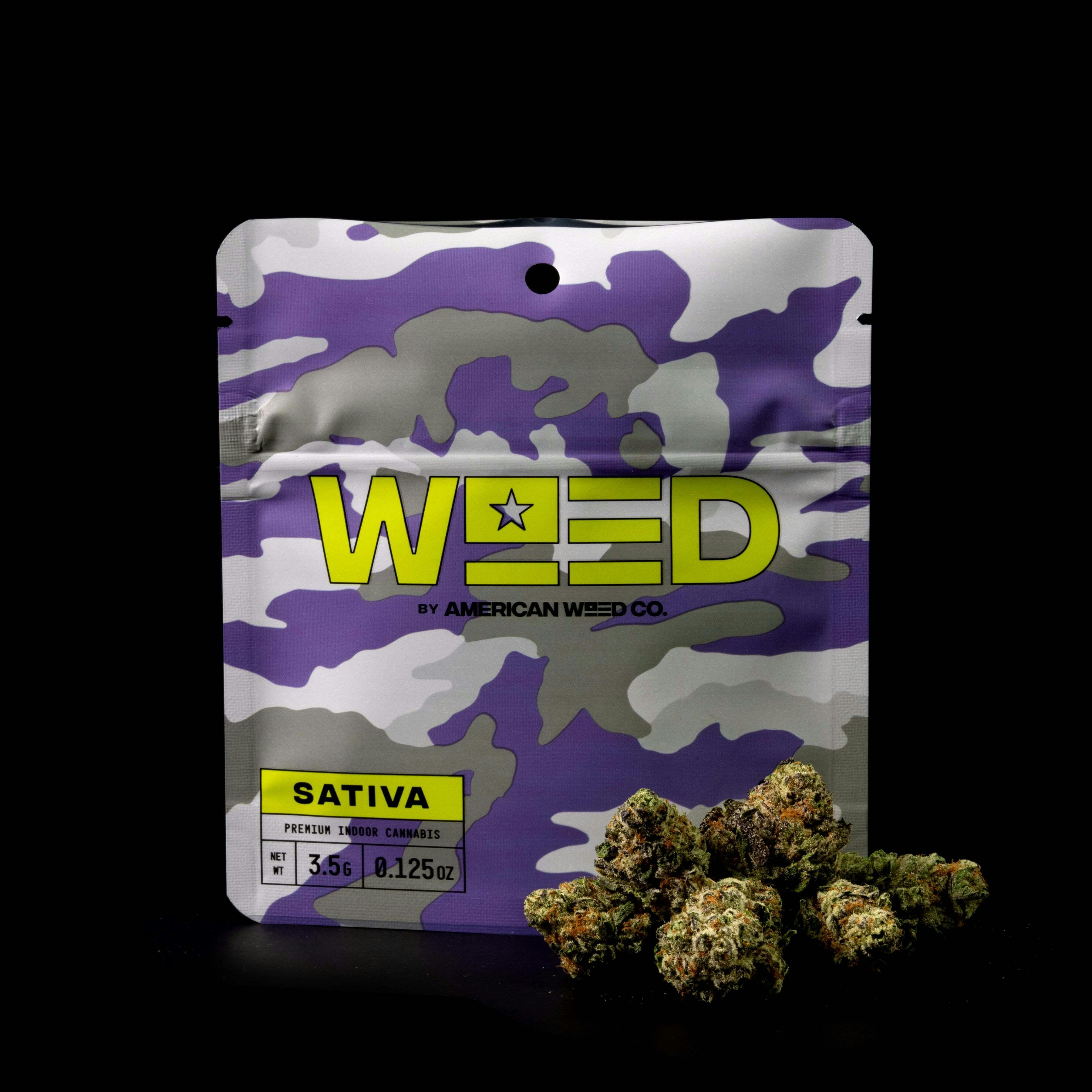 AMERICAN WEED CO - PURPLE AFGHANI - SATIVA - FLOWER - SMALLS - 14 g