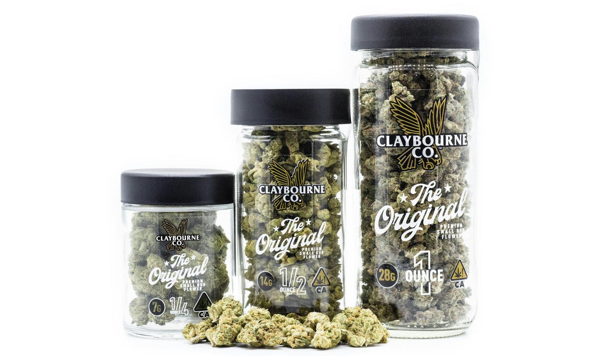 CLAYBOURNE CO. - KUSH CAKE - HYBRID - FLOWER SMALLS - 14 g