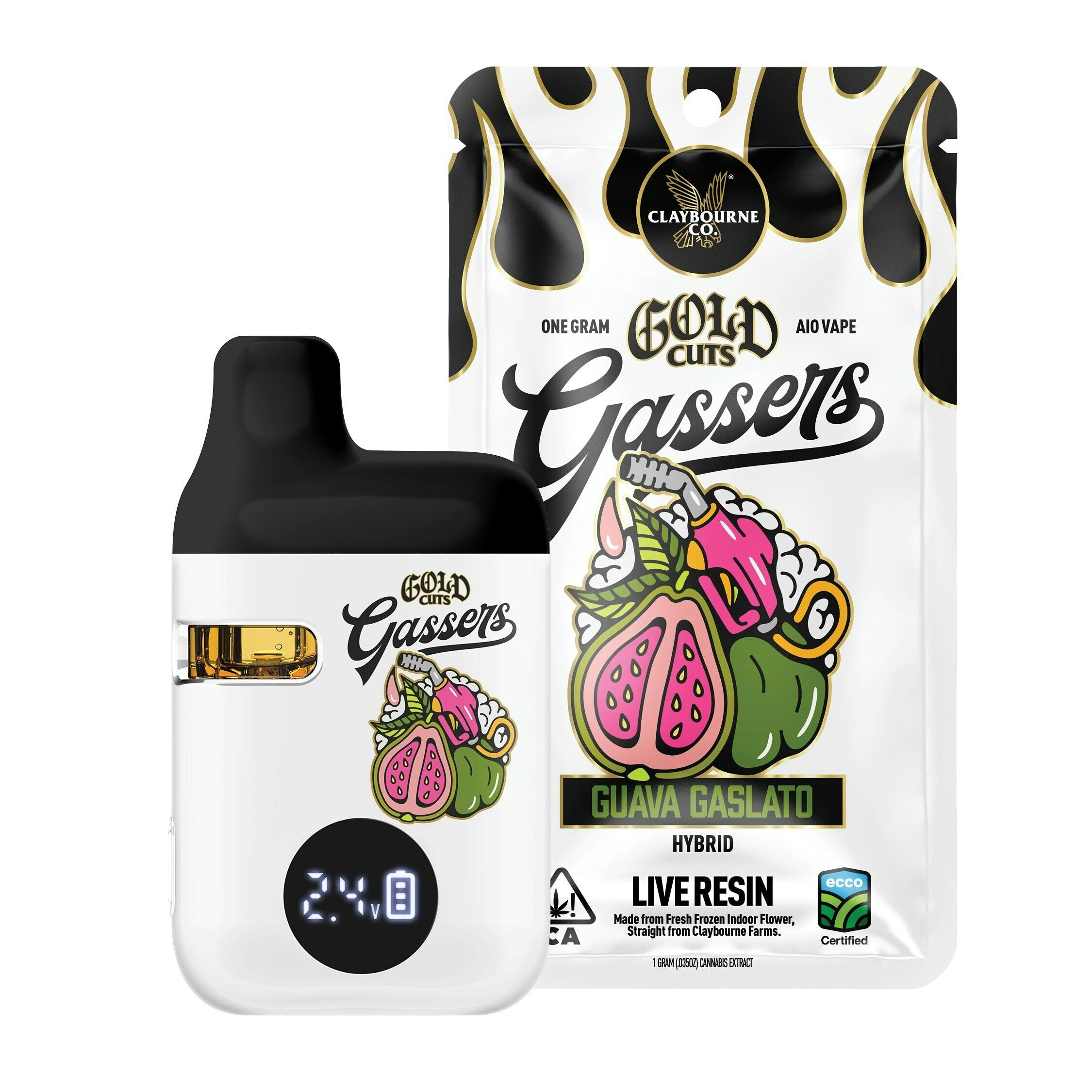 CLAYBOURNE  CO. - GUAVA GASLATO - HYBRID - GOLD CUT AIO - 1 g