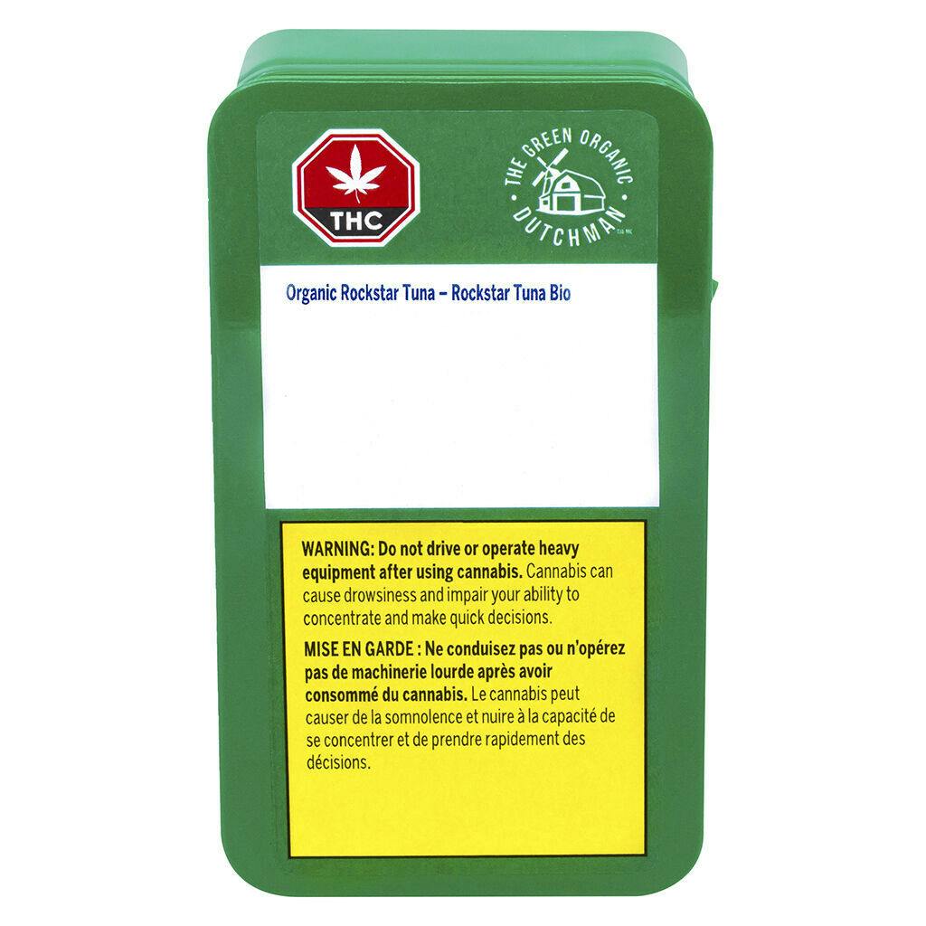The Green Organic Dutchman - Organic Rockstar Tuna Pre-Rolls - 3x0.5g