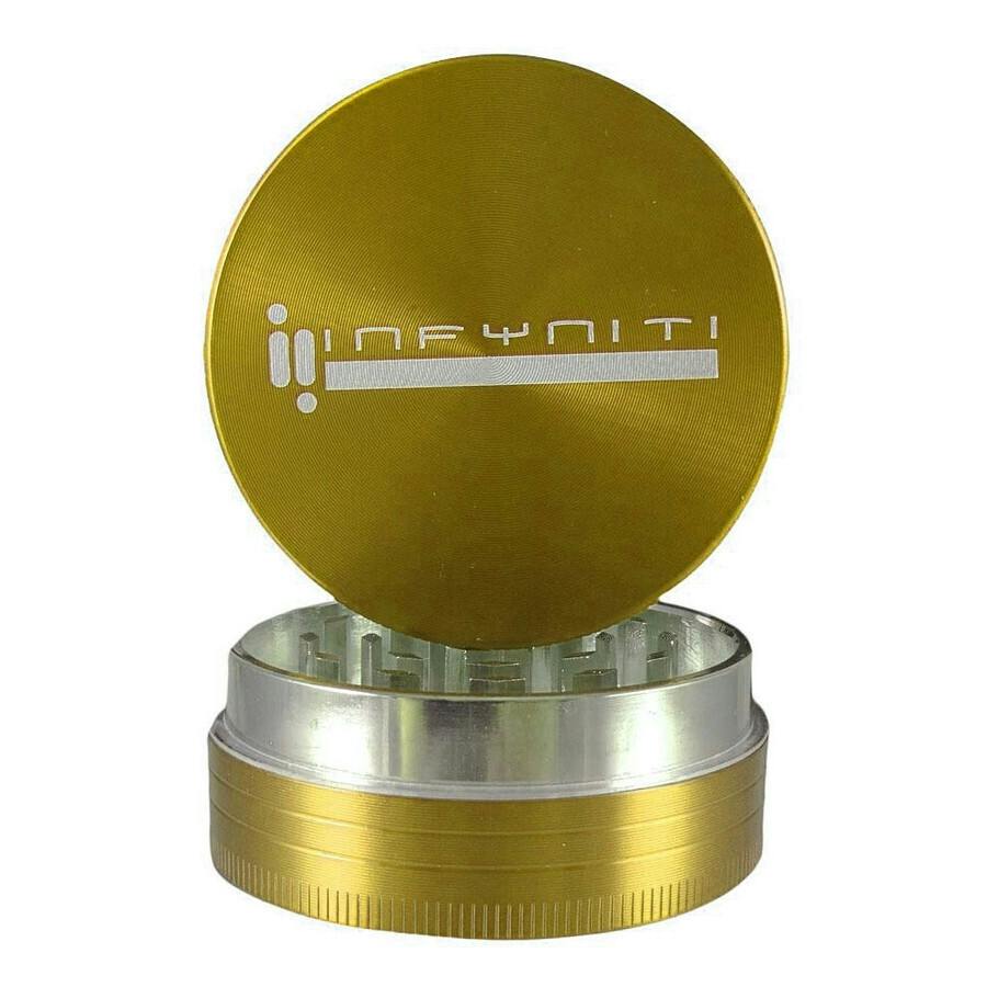 "Infyniti 2.2"" 2-Piece Zinc Grinder - Gold"