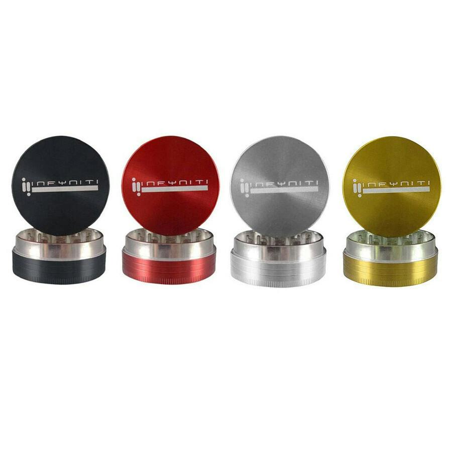 "Infyniti 2.2"" 2-Piece Zinc Grinder - Black"