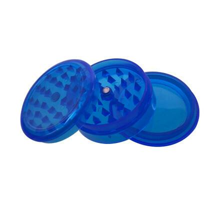 Acrylic 3-Piece Grinder w/ Storage - Blue