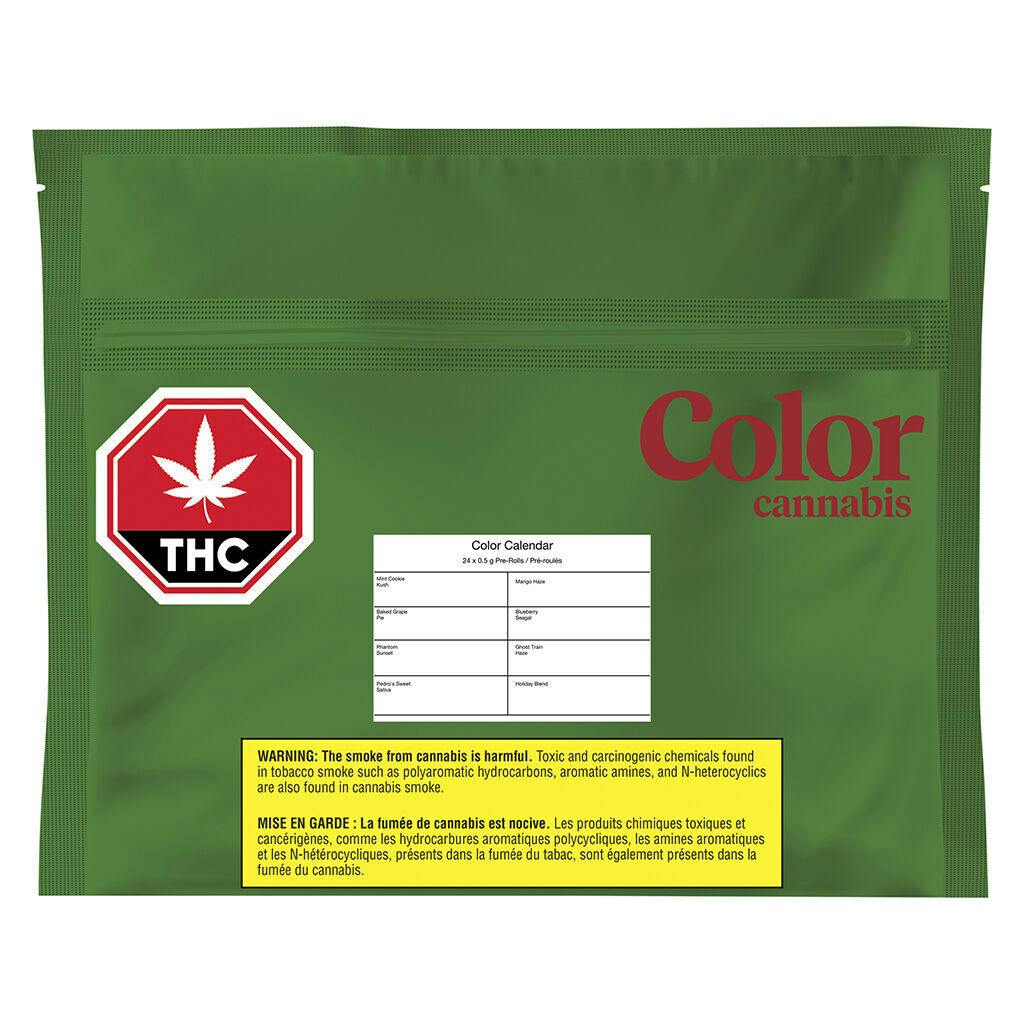 Color Cannabis - Color Calendar Pre-Roll - 24x0.5g