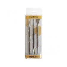 HoneyStick - Dab Tools - Set of 3 Stainless Steel Heavy Duty Tools w/ Scalpel, Scoop & Shovel