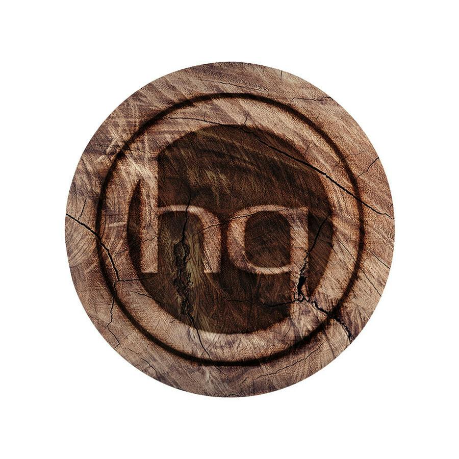 DabPadz 5" Round Fabric Top 1/4" Thick - Wooden Coaster