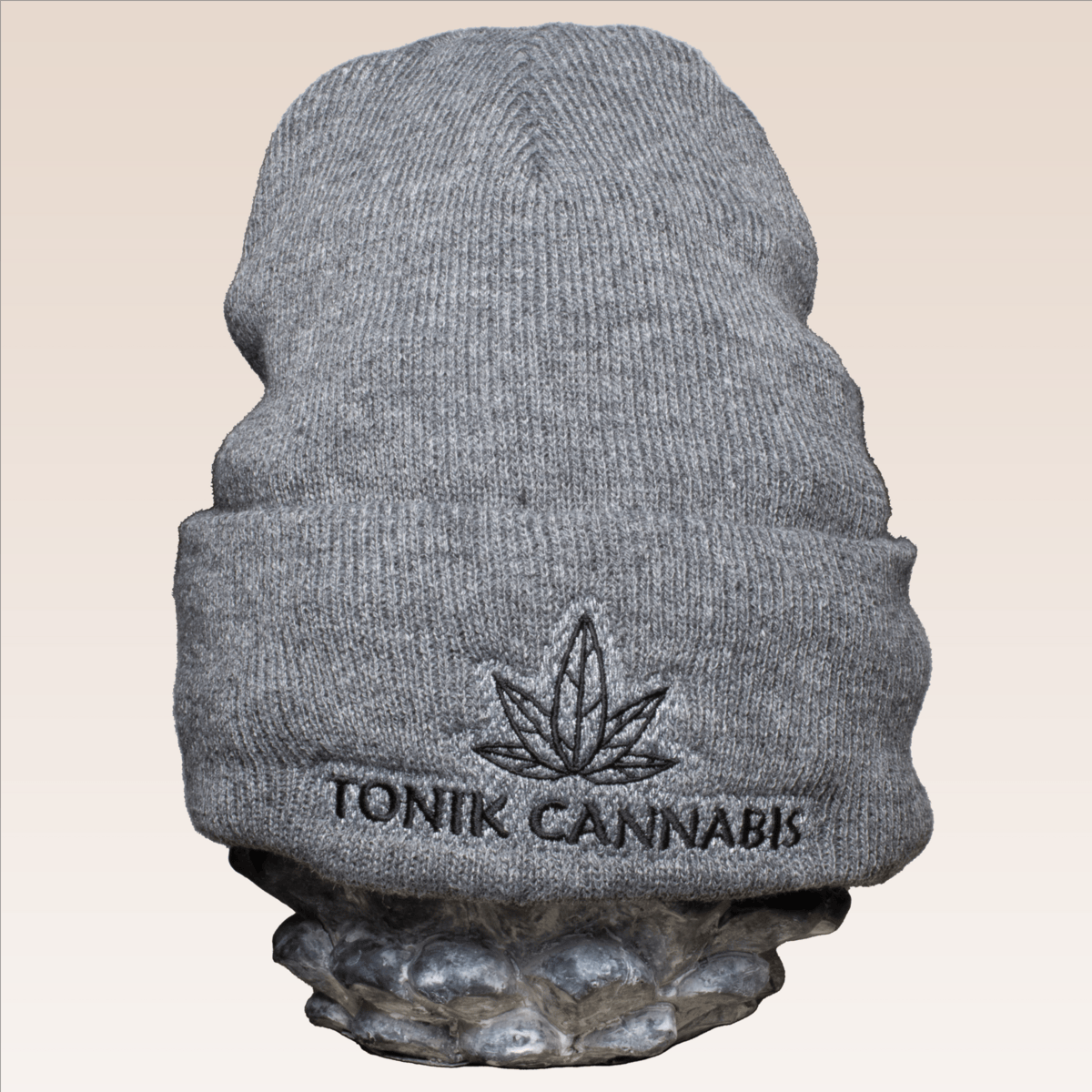 Tonik Cannabis toque - Tonik Cannabis Logo - Oxford Grey
