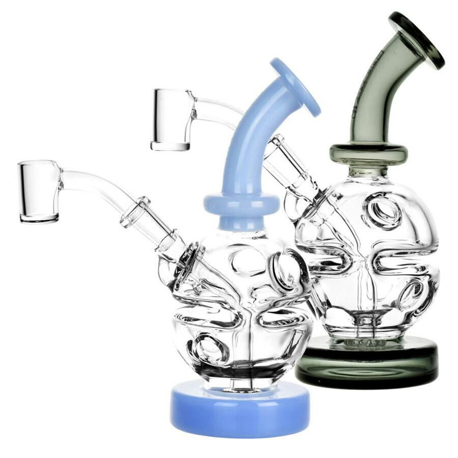 Pulsar 6" Mini Holey Egg Rig - 10mm w/ Banger, Assorted Colors
