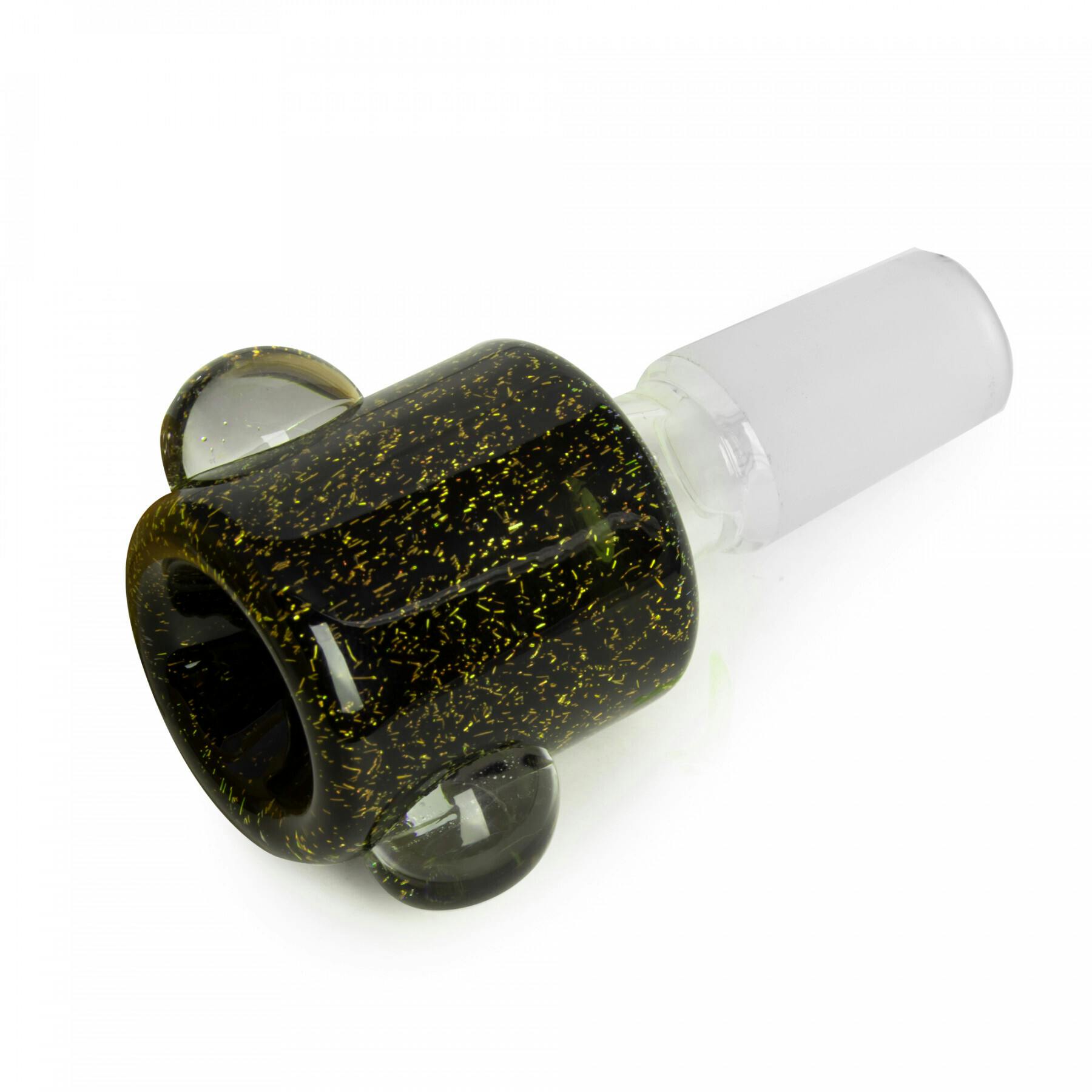 RED EYE GLASS® Dichroic Barrel Bowl 14mm - Gold