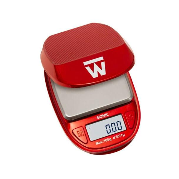 Truweigh - Sonic - Digital Mini Scale 100g x 0.01g - Red
