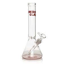 Red Eye Glass 12" Tall Reticello Beaker