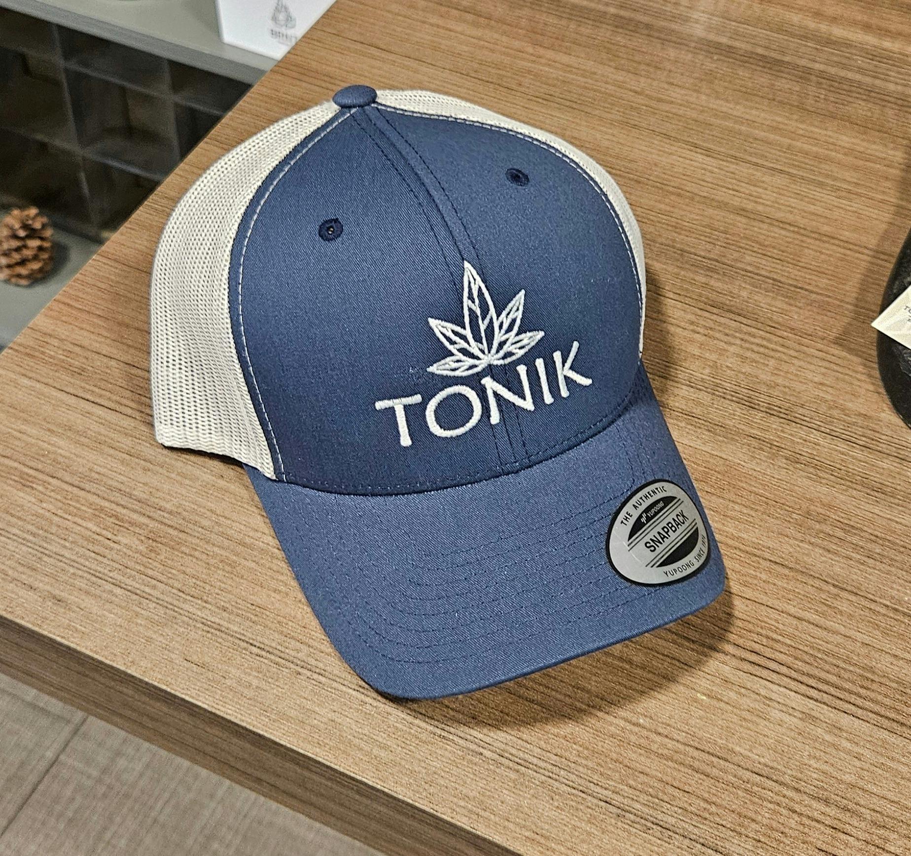 Tonik Mesh Back Trucker Cap - navy / silver