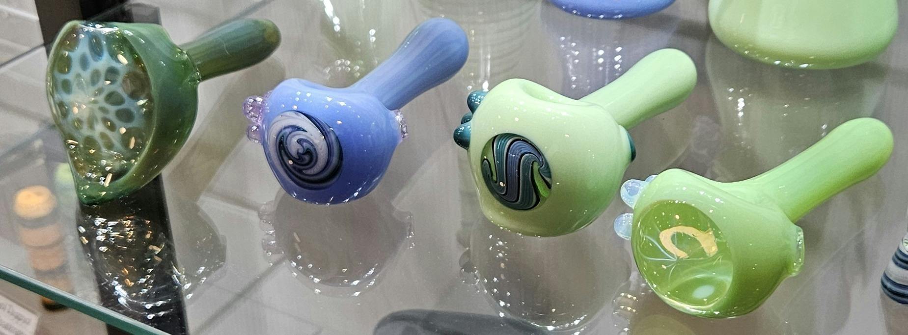 Algore Glass - Assorted Hand spun spoon pipe