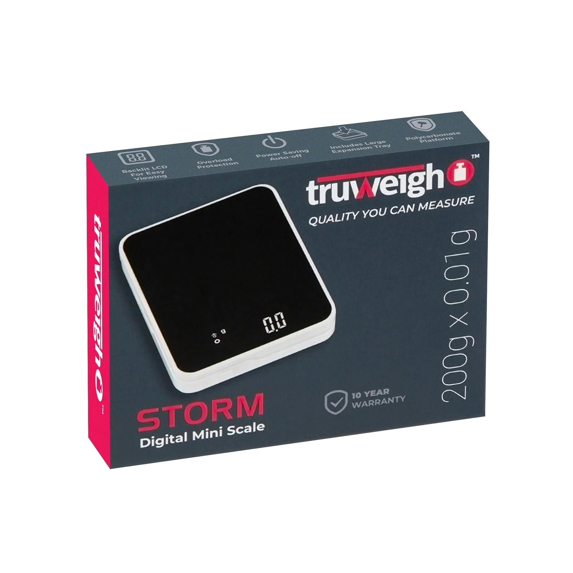 Truweigh - 200g x 0.01g Storm Digital Mini Scale