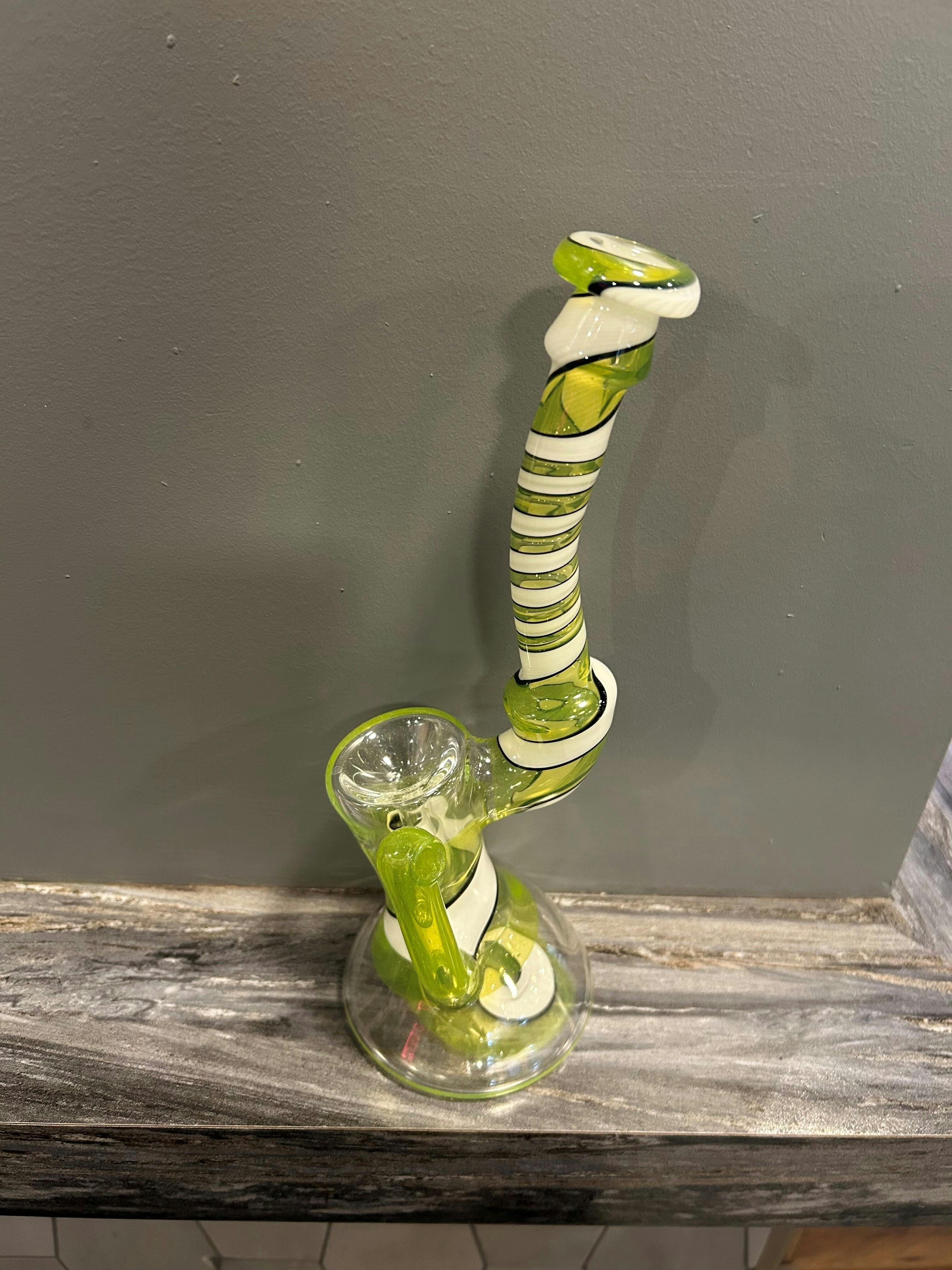 Algore Glass - Worked Push Bubbler