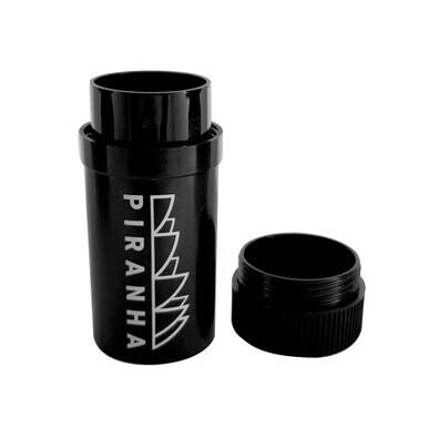 Piranha Crush Can - 4-Piece Grinder Storage Combo - Black