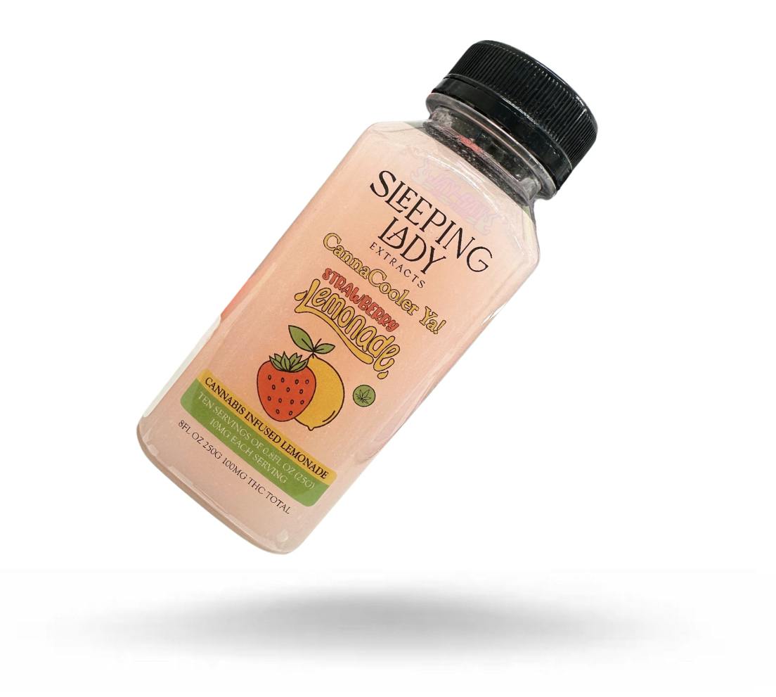 100mg Cannacooler | Strawberry Lemonade by SLEEPING LADY EXTRACTS