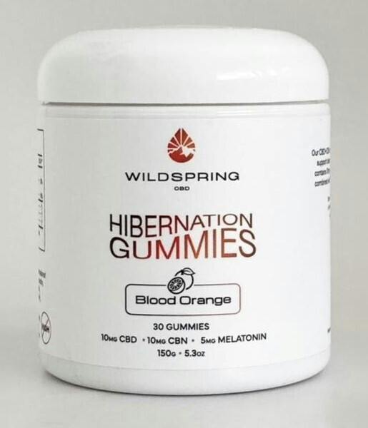 300mg CBD/CBN 150mg Melatonin Hibernation Gummies | Blood Orange by WILDSPRING CBD