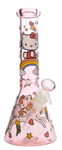 10" 5mm Sunshine Dreams Kitty Beaker