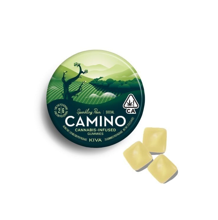 Camino - Sparkling Pear: Sparkling Pear – CBD “Social” Gummies – 100mg – CBD
