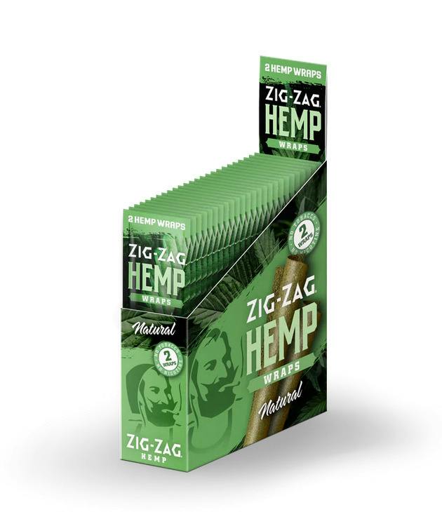 Zig Zag - Hemp Wraps - Natural - 2 pk