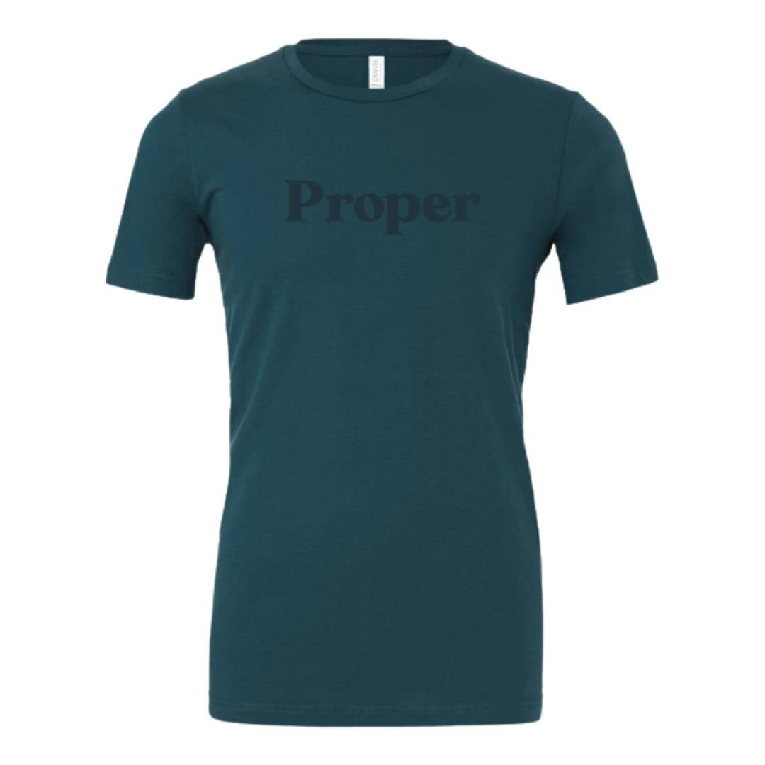 Deep Teal Proper Tee | M