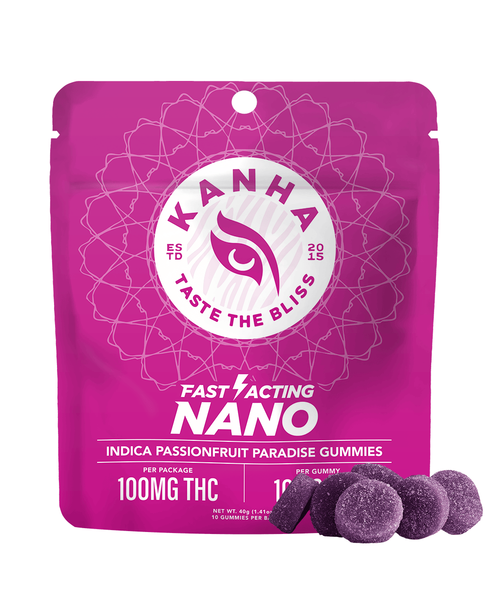 KANHA NANO Passionfruit Paradise Gummies 10pk 100mg