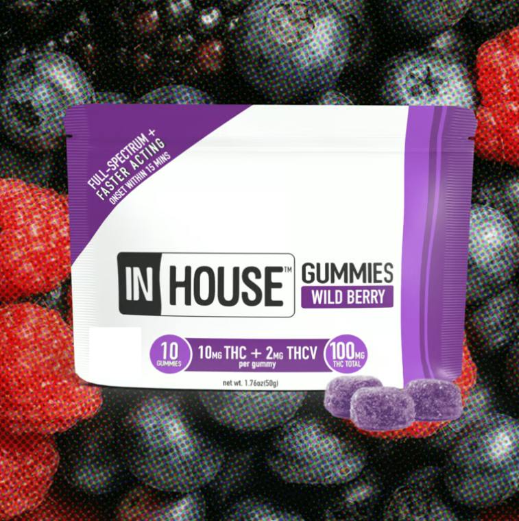 In House Wild Berry Gummies 10pk 100mg at Revolution Dispensary - Normal