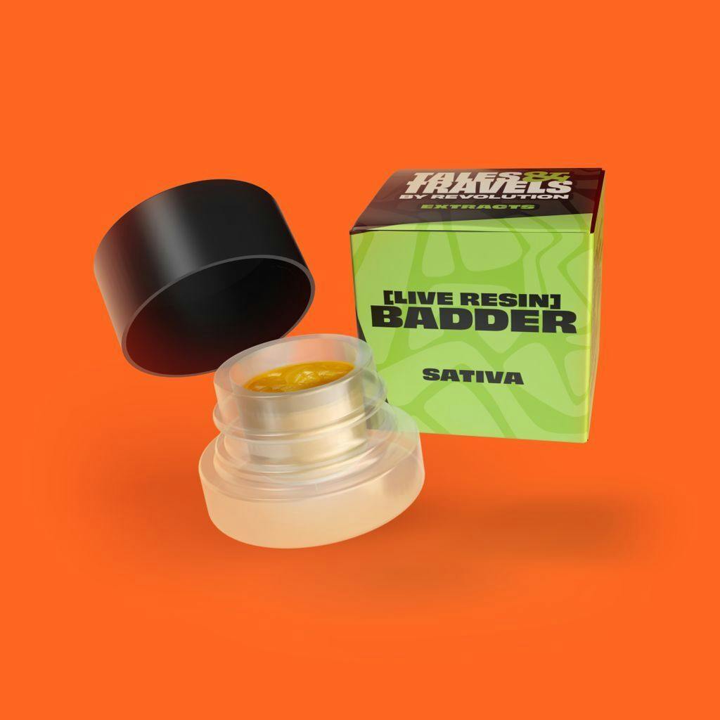 Tales & Travels Paradise Live Resin Badder 1g at Revolution Dispensary - Normal