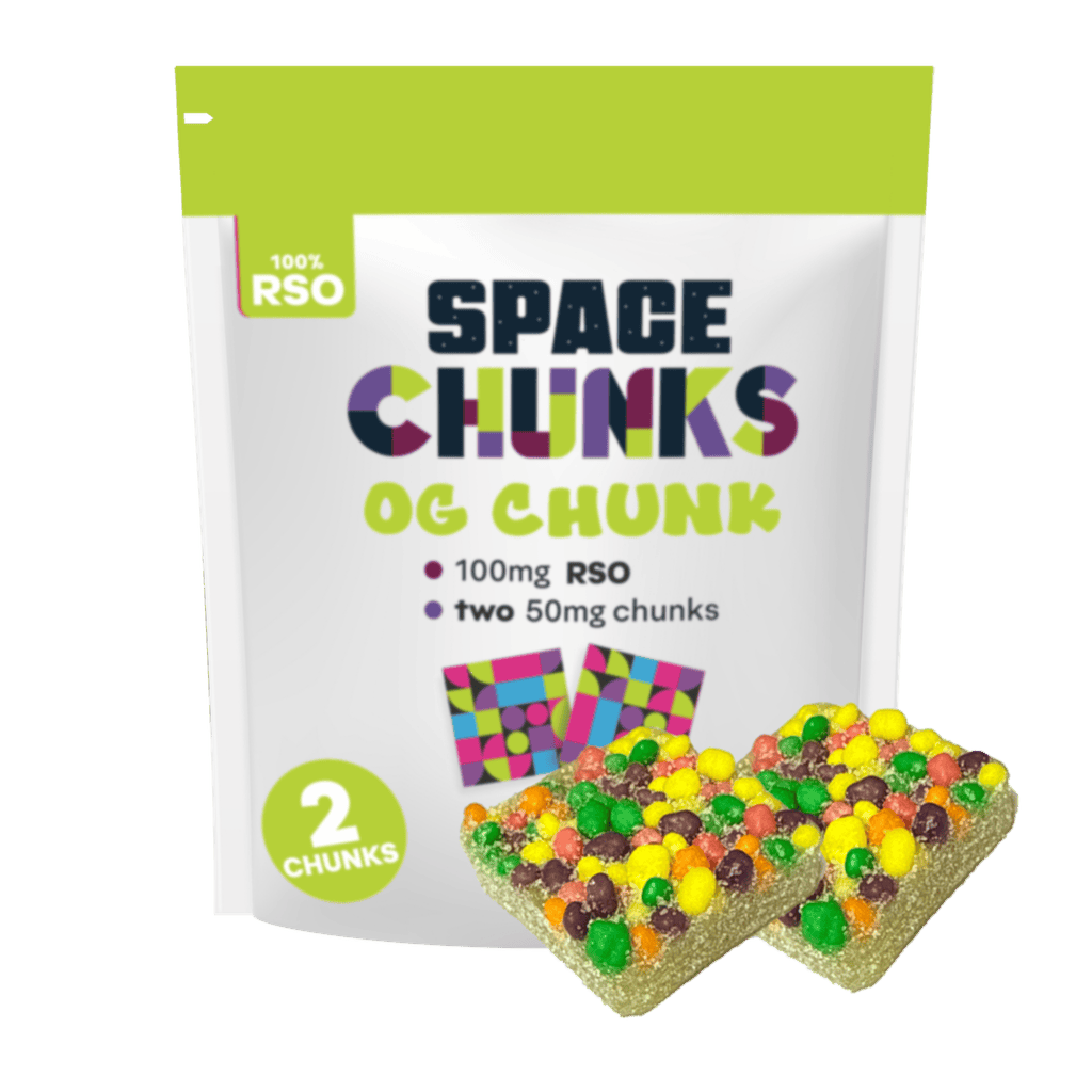 HIJNX Alpha Space Chunk RSO Gummies 2pk 100mg at Revolution Dispensary - Normal