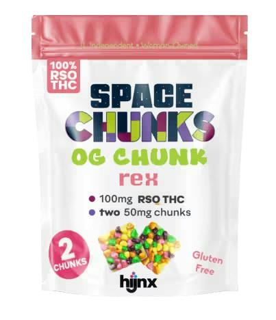 HIJNX REX Space Chunk RSO Gummies 2pk 100mg at Revolution Dispensary - Normal