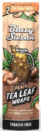 Blazy Susan | Peach Tea Leaf Wraps | 2pk at Dazed Cannabis – Syracuse