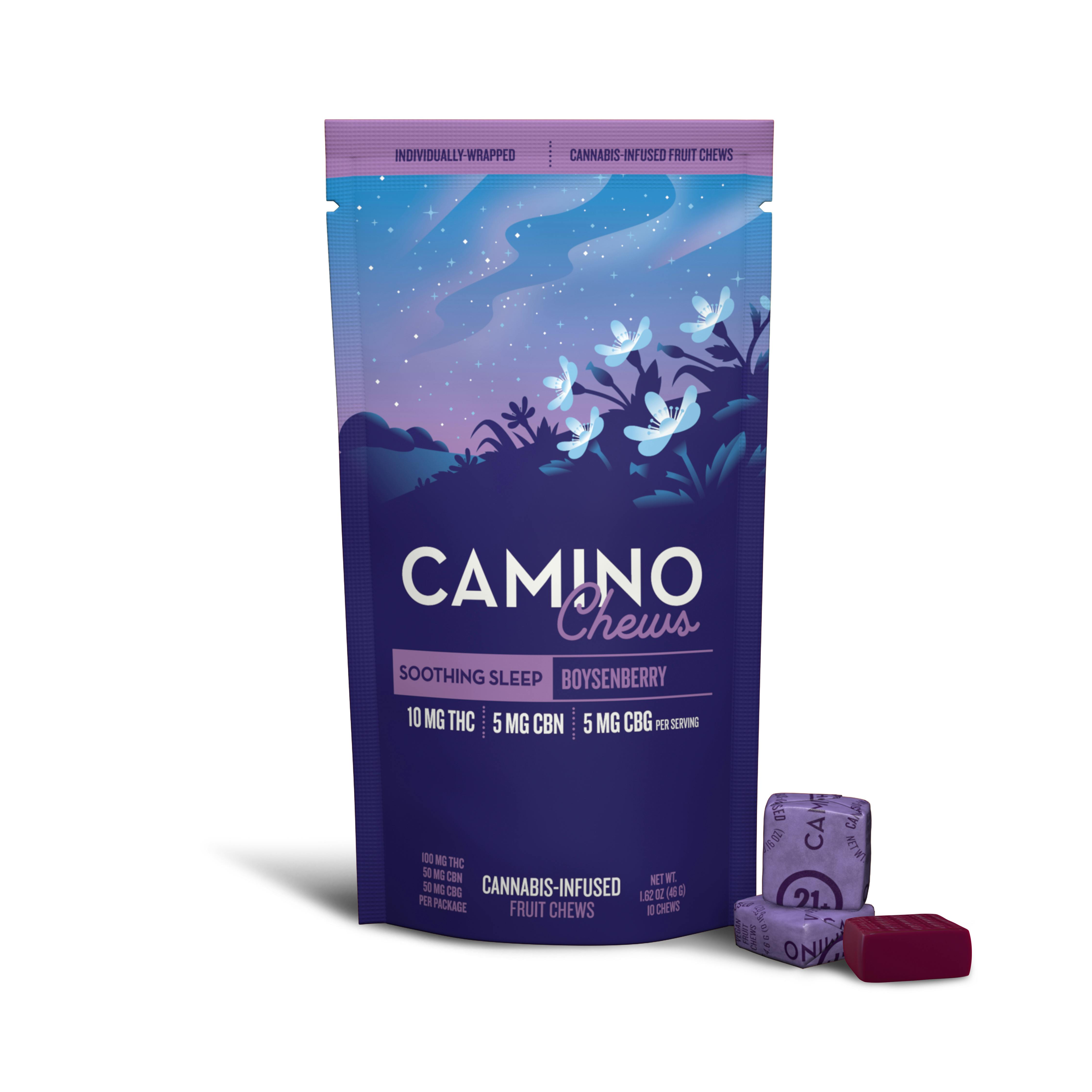 Camino Chews | "Sleep" Boysenberry | 10mgTHC: 10mgCBN: 5mgCBG