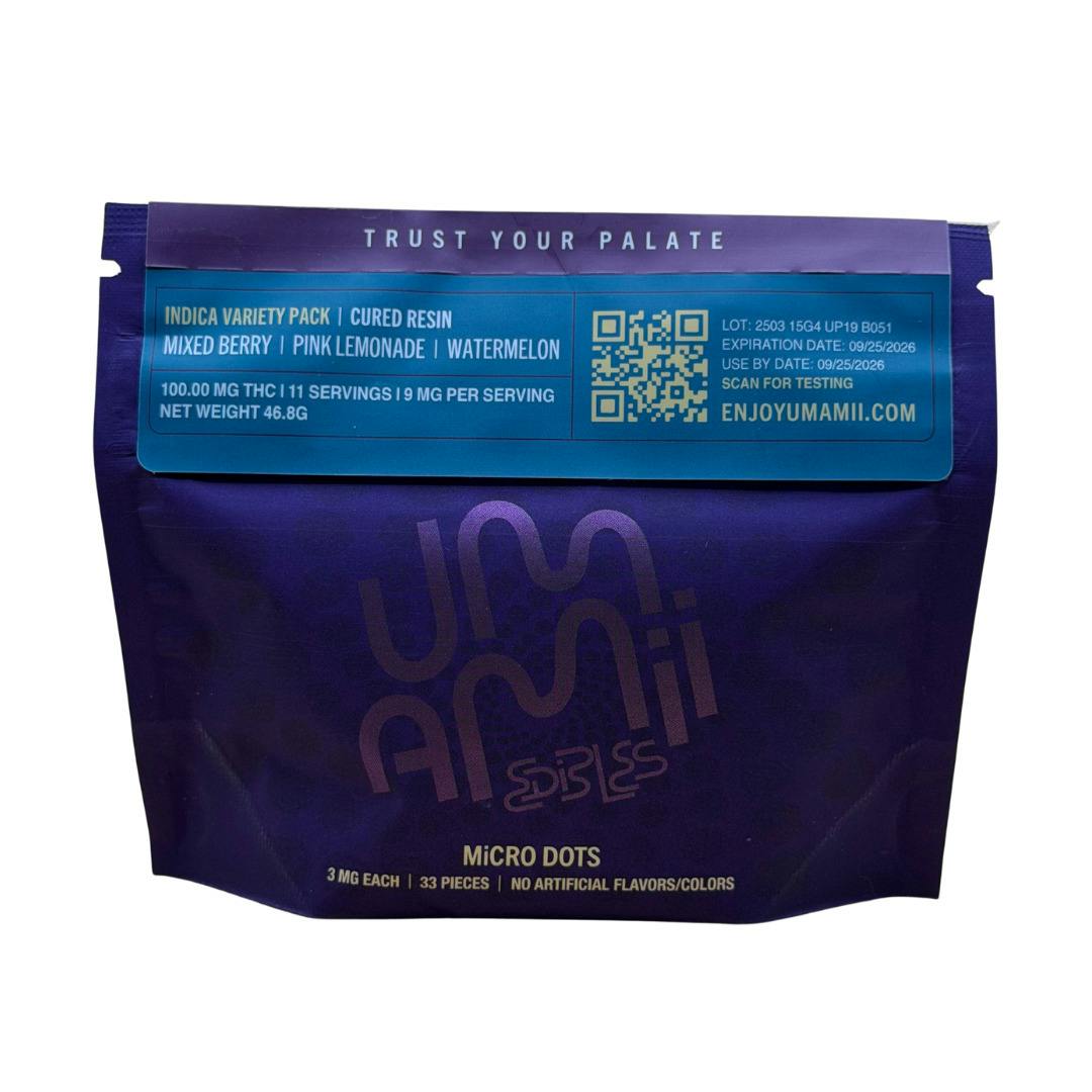 Umamii | Cured Indica Microdots | 100mg 33pk