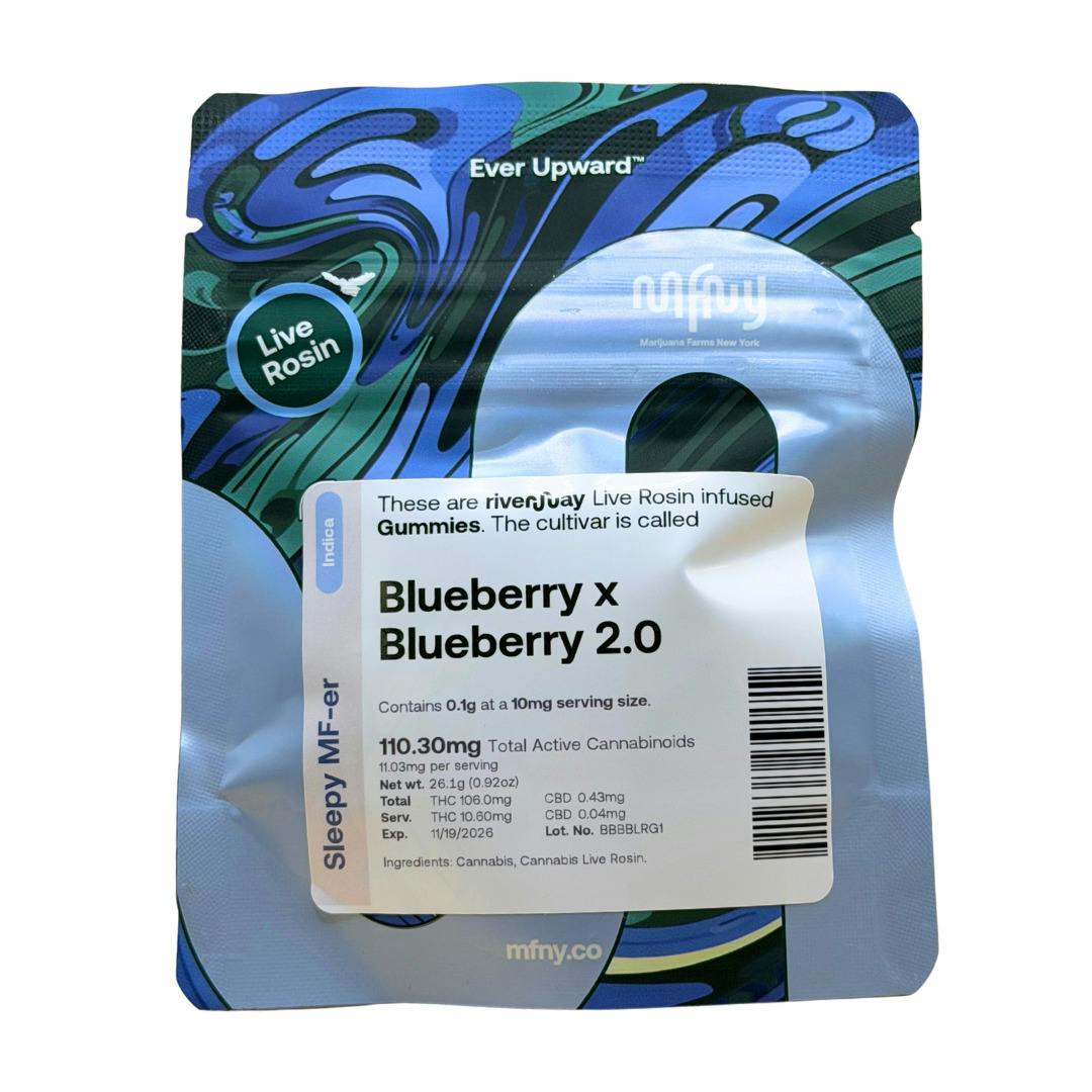 MFNY | Blueberry x Blueberry 2.0 Live Rosin Gummies | 10pk