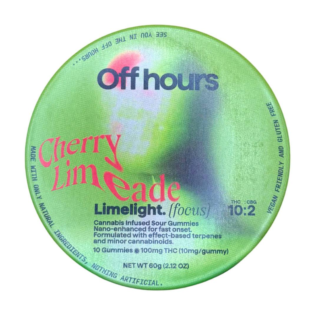 Off Hours | Limelight | Effect Based Gummies | Sour Cherry Limeade | Focus