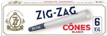 PRE-ROLLED CONES - ZIG ZAG WHITE 1 1/4