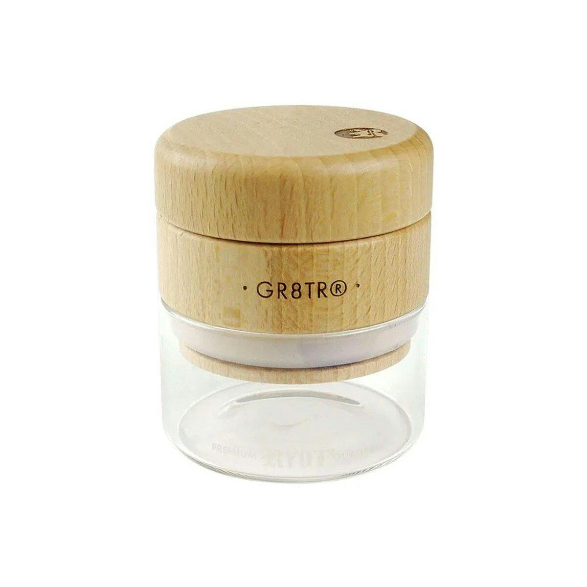 RYOT Wood GR8TR w/ Clear Jar Body and Beech Top