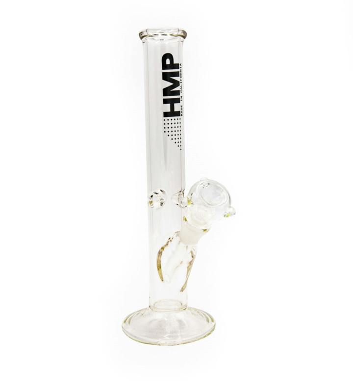HMP 12in Clear Glass Straight Waterpipe