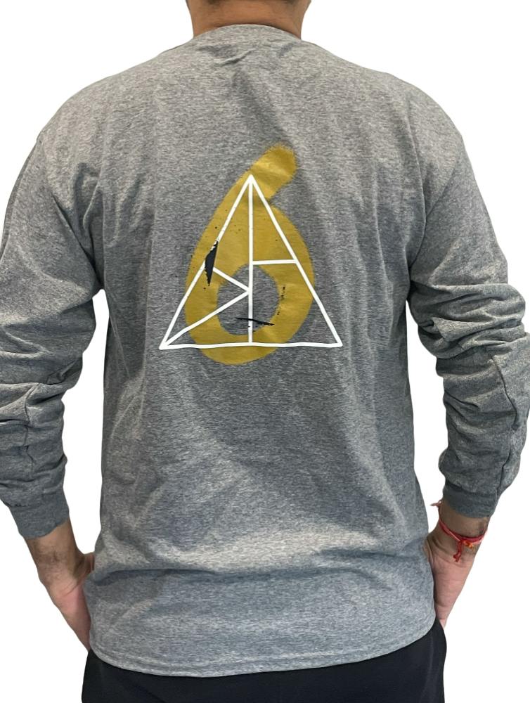 the 6IX T's Long sleeve-Grey-Small-Unisex