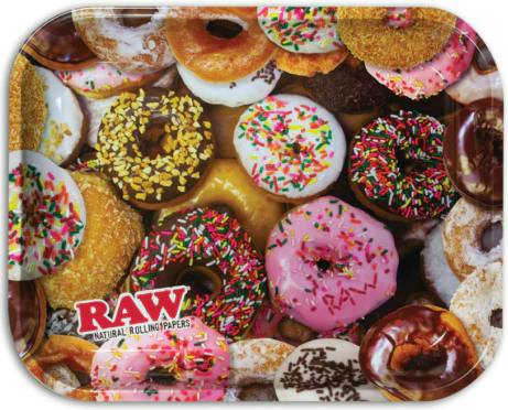 RAW Metal Rolling Tray - Doughnts - Large