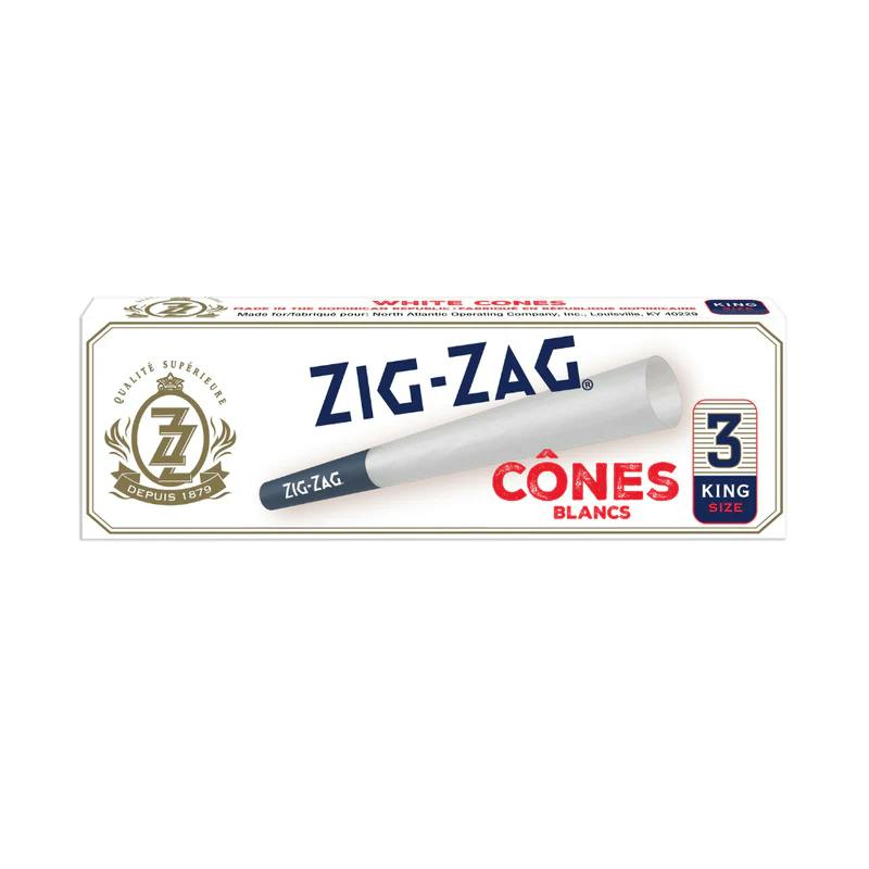 Zig Zag - Pre-Rolled White King Size Cones (3 Pack)