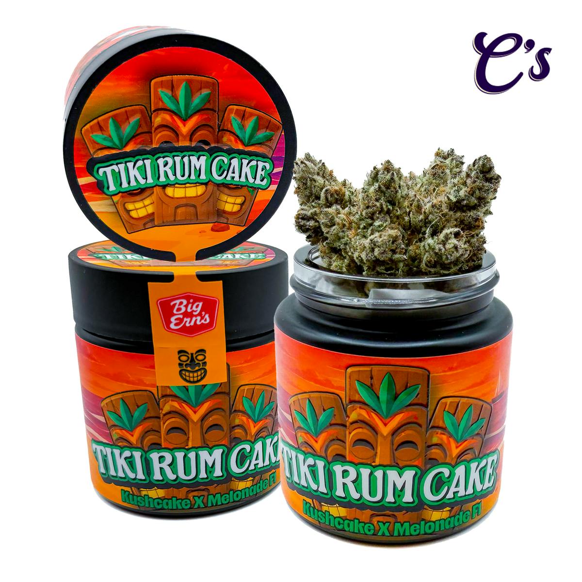 | Big Ern's Flower | Pre-Pack 1/8th | Tiki Rum Cake cannabis product