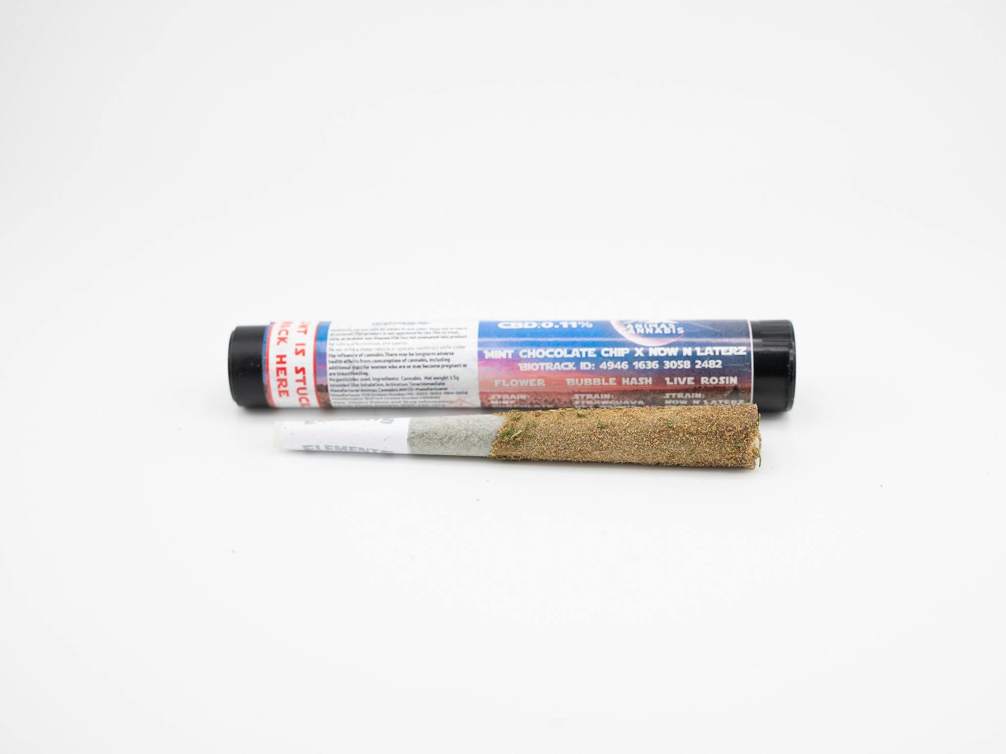 Cosmic Cones Mint Chocolate Chip x Now n Laterz (H) 1.5g Infused Preroll