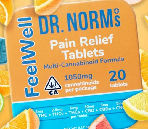 [Dr. Norms] FeelWell Pain Relief Tablets - 100mg - 20ct (S)